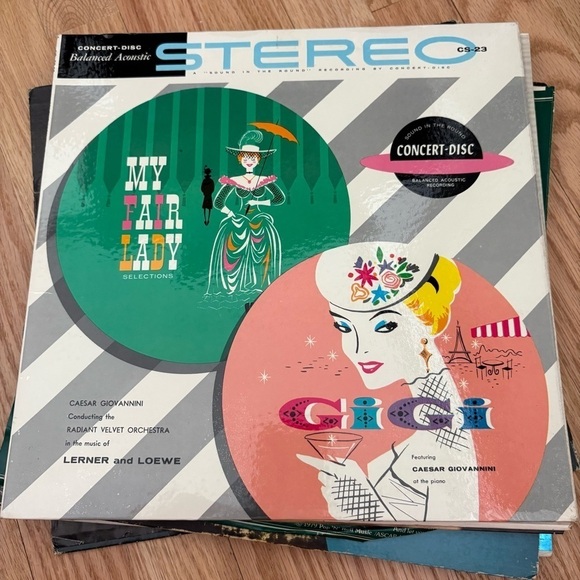 Vintage Record LP Bundle Lot Roger Williams My Fair Lady and Gigi Roger Williams - Picture 4 of 15